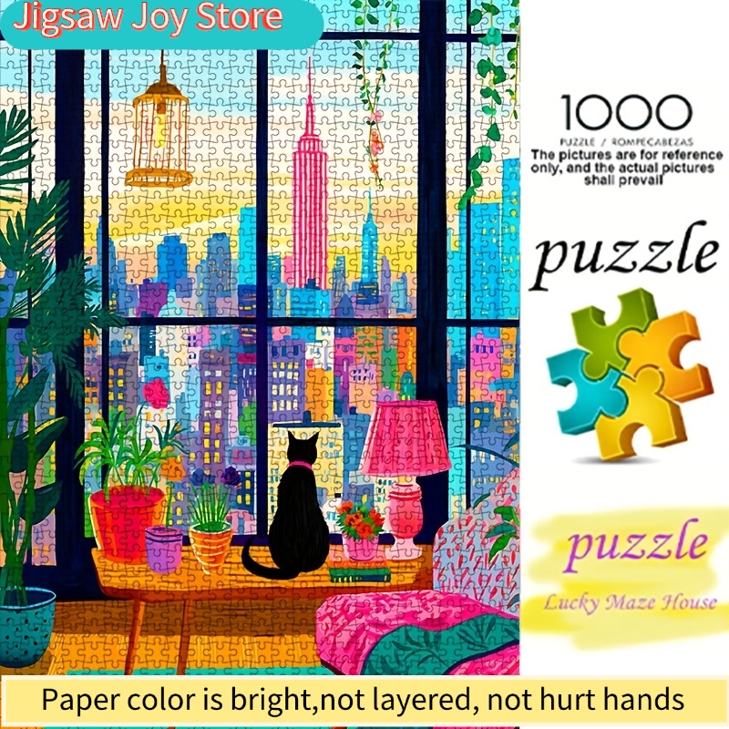 DIY Paper Puzzle, New York Cit - đánh giá và giá The Plant Parent