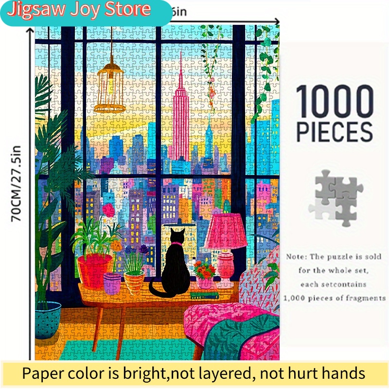 DIY Paper Puzzle, New York Cit - đánh giá và giá The Plant Parent